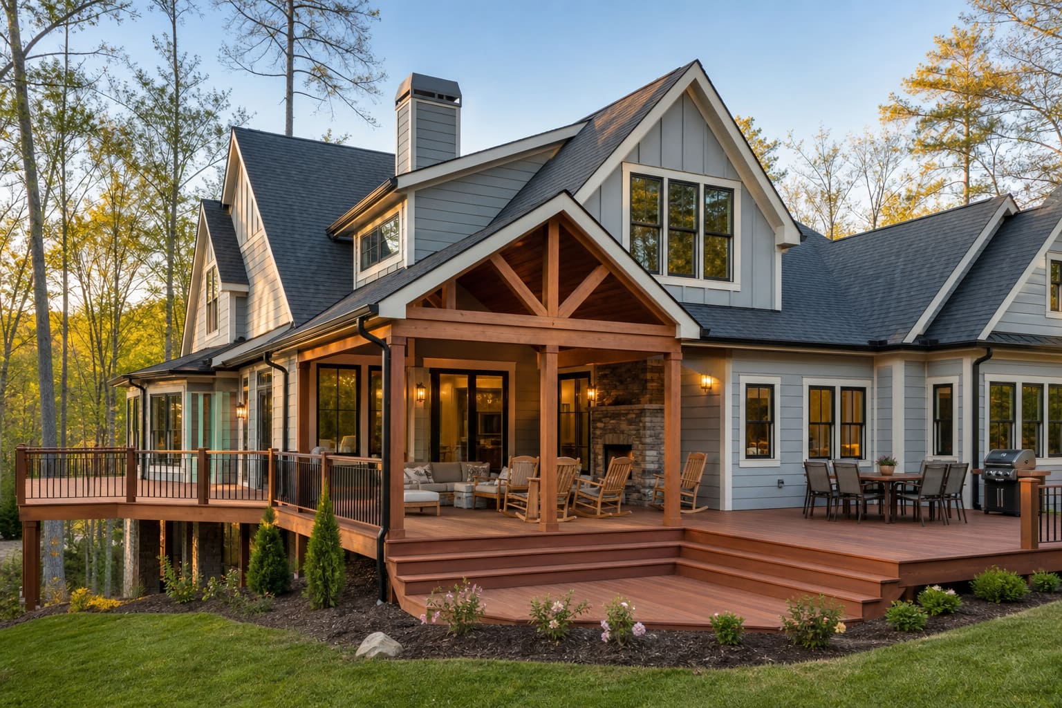 Acworth composite deck and railing